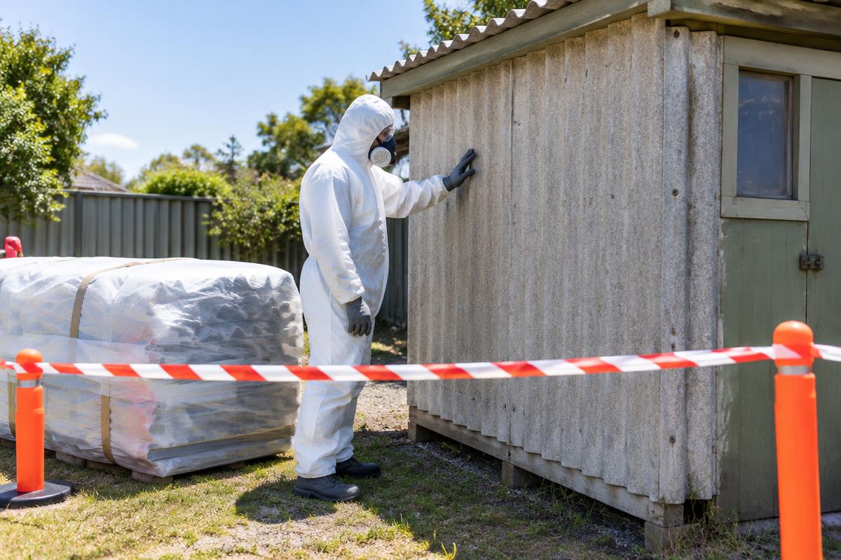Asbestos Removal illustrative property services scene