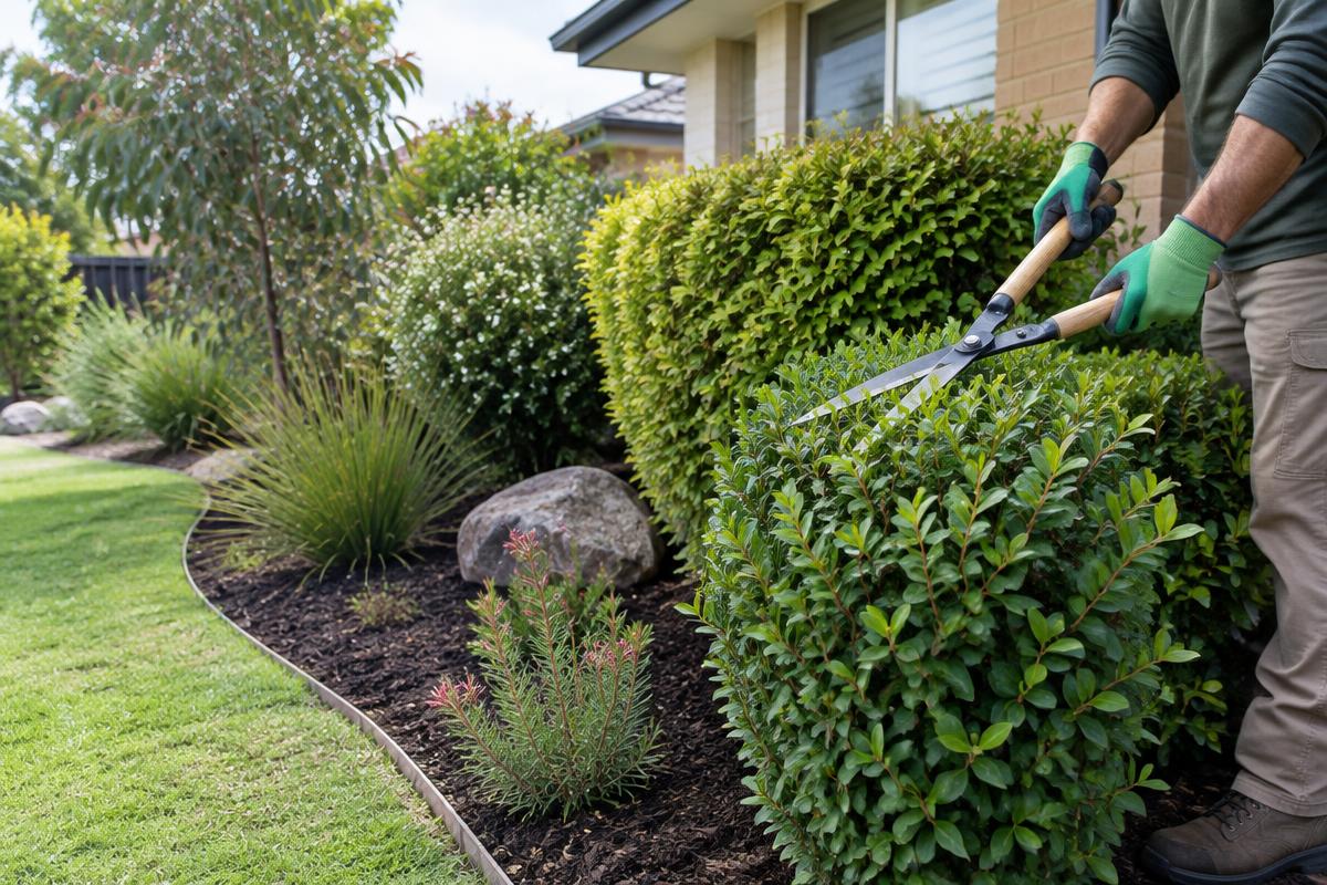 Garden Maintenance illustrative property services scene